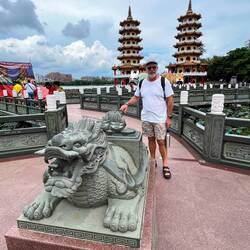 At the Lotus Pond area