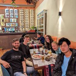 dinner with some guys from the Inca Trail