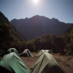 Full moon at camping