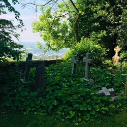 über die Mauer zum Lansdown Cemetery