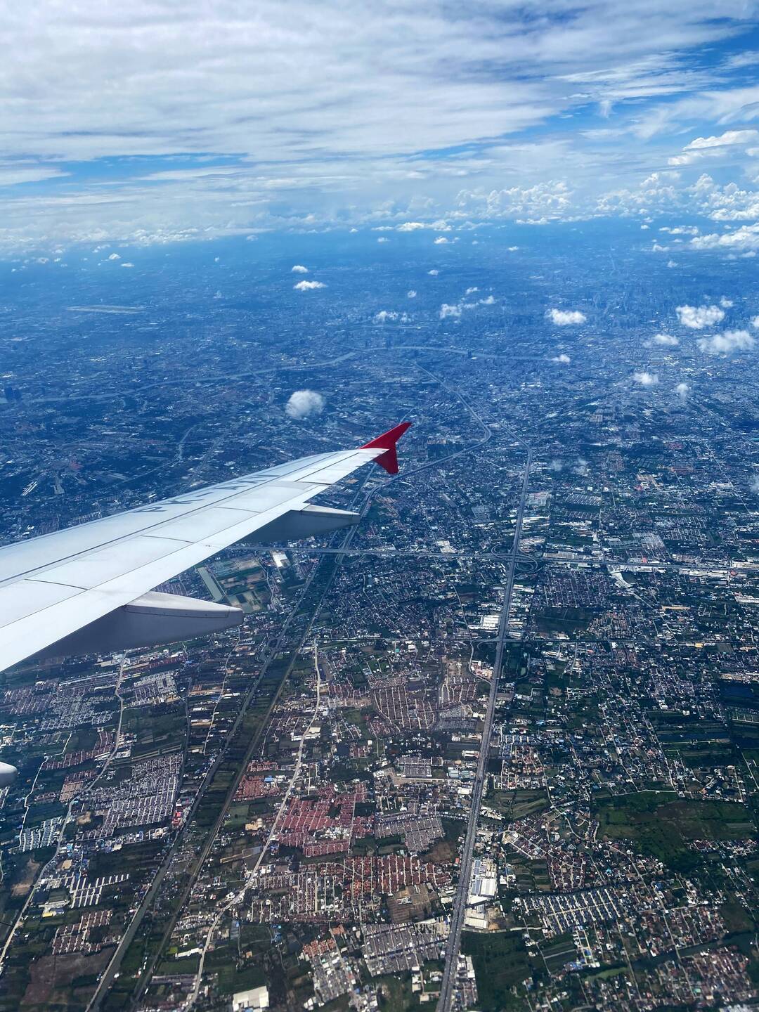 Anflug auf Bangkok ...