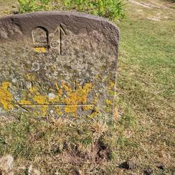 Monmouthshire Council milestone marking the Offa's Dyke path and other locations