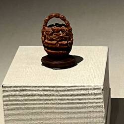 A carved peach stone 😳