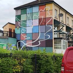 The PEACE mural in the Bog Side.