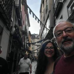 View down Calle Laurel.