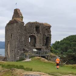 Tarbert Castle, nur mehr eine Ruine