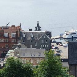 Blich von oben auf Oban