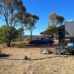 Set up on the edge of a cliff overlooking the gorge. Fabulous