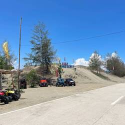 STARTING POINT up the hill