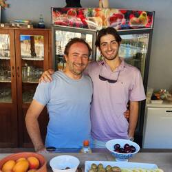 Kostas & his son Harry