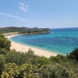 Cycling Parthenonas to Porto Koufo