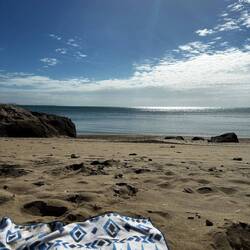 Beach day during winter