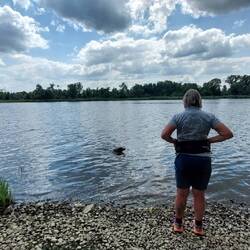 Das erste Bad in der Oder!