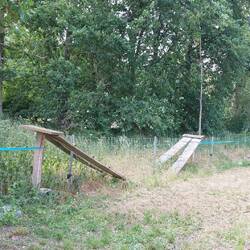 Wem wird hier über den Wildschwein Schutzzaun geholfen?