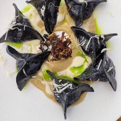 Cuttlefish Fennel filled with trout