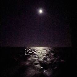 Full moon offshore