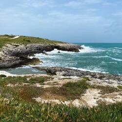 die Bucht vor dem Campingplatz