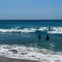 Ant, Rob and Ben (first time at the ocean)