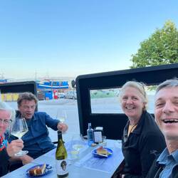 Final dinner with Louise and Olaf