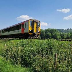 Heart of Wales railway line ran right beside my pitch
