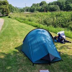 It was very hot when I arrived so I pitched in the shade