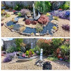 Brixham; Mayflower Garden, created by Pride in Brixham volunteers