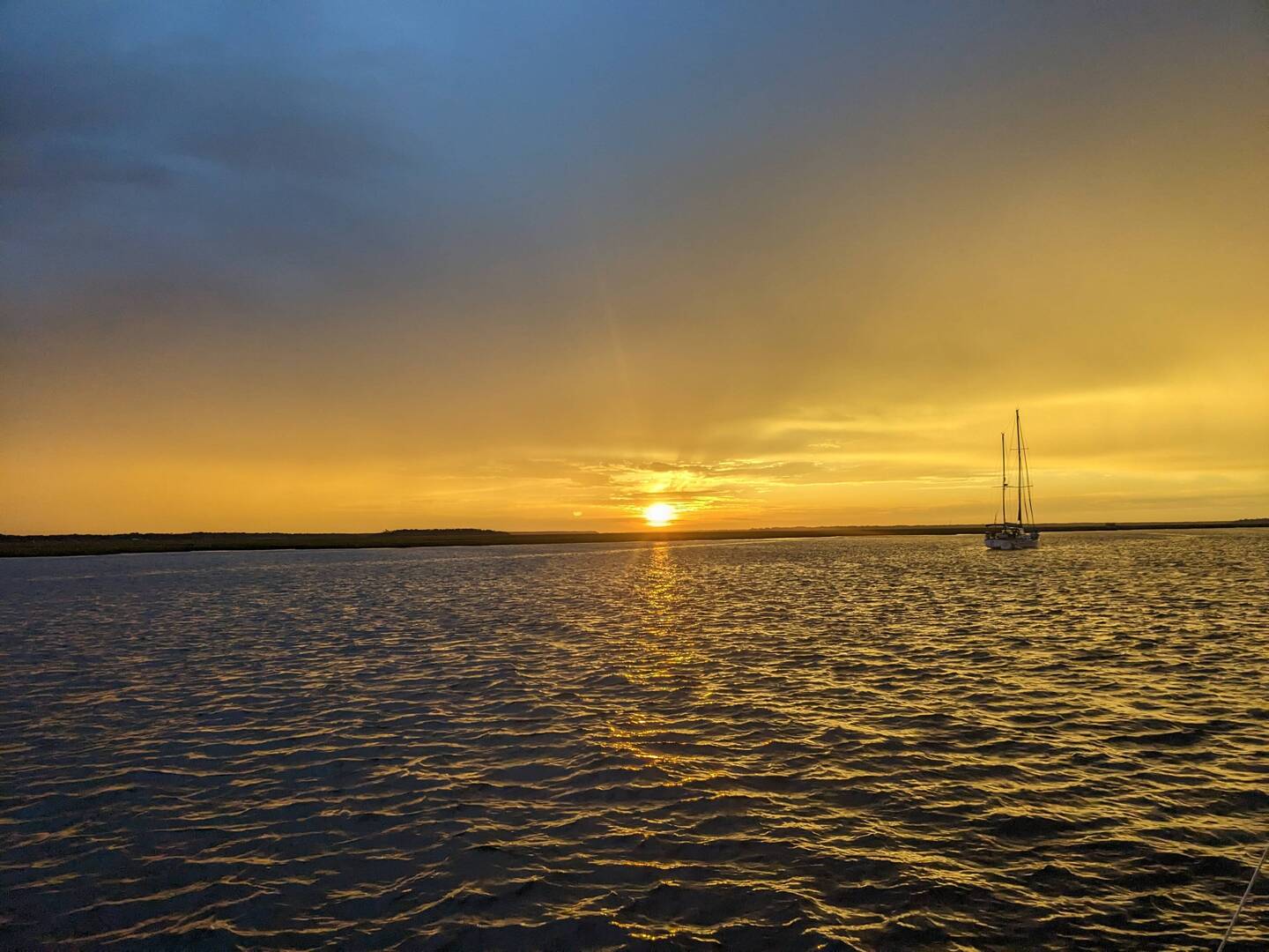 The night before we arrived, off the coast of Florida.