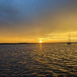The night before we arrived, off the coast of Florida.
