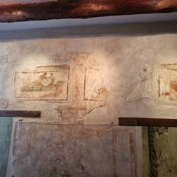 Wandmalereien im Lupanar