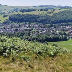 Looking west towards Knighton
