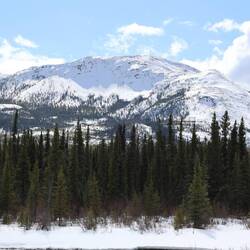 Schnee bedeckte Berge