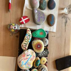 Ausbeute unserer Steinemalkunst