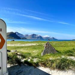 Übernachten am Hauklandstranda