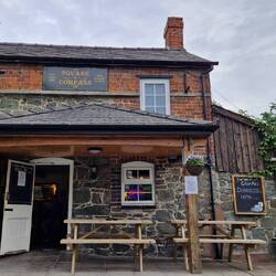 The Square and Compass in Cilcewydd - my hostelry for the evening