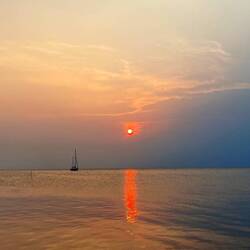 Sonnenaufgang auf Caye 🌅