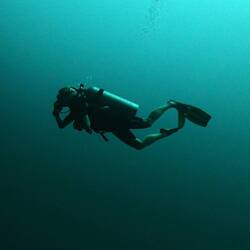 Am Great Blue Hole gings auf 40m runter ⬇️