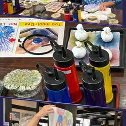 Margo and Sarah above, Krista below