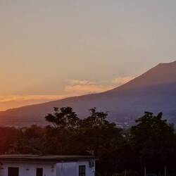 Sonnenuntergang am Vesuv