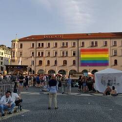 🏳️‍🌈 CSD in Augsburg. Richtig was los hier. Und Livemusik for free. 🏳️‍🌈