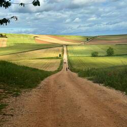 A long, straight road!