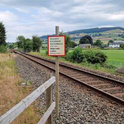 Level crossing just North of Welshpool near Buttington Bridge