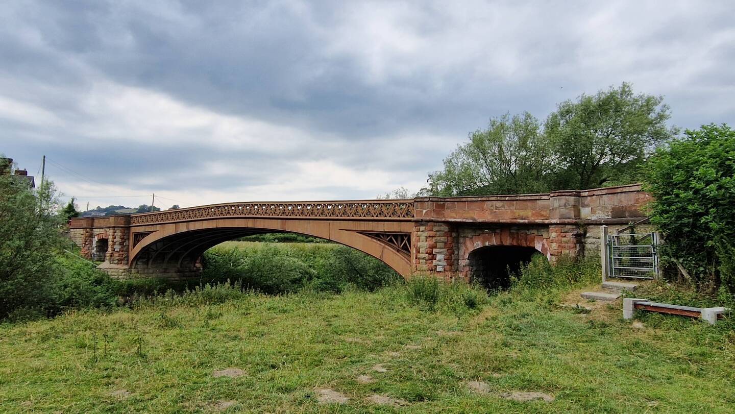 Beautiful Buttington bridge over the river Severn