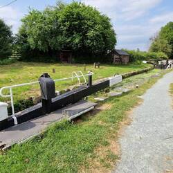 Pool Quay lock on Montgomery Canal