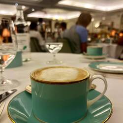 Since we aren't big tea drinkers we opted for coffee