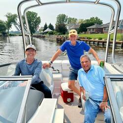 Time for a boat ride on the lake.