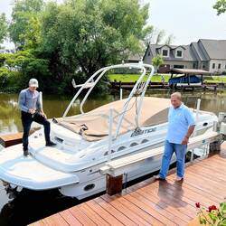 Time for a boat ride on the lake.
