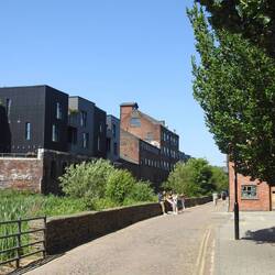 Factory buildings converted to housing at Kelham Island