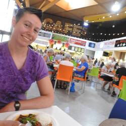 Spicy Thai Pad Pak Boong Tofu at Moors Market food court
