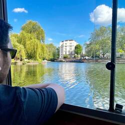 Views of the canal from the boat