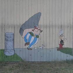 Hier der Beweis. Die zwei waren auch auf der via Claudia Augusta unterwegs 😁